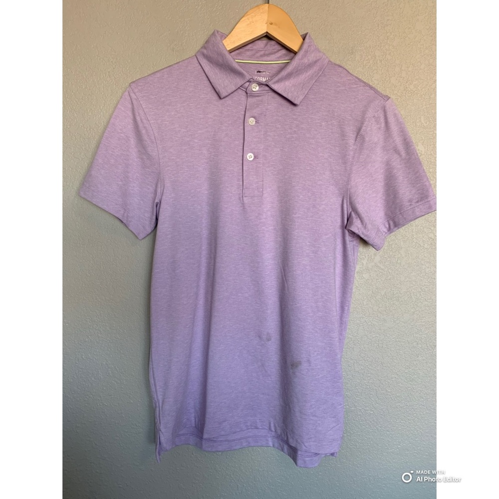 J Crew Factory Purple Short Sleeve Performance Polo NWT FLAWS